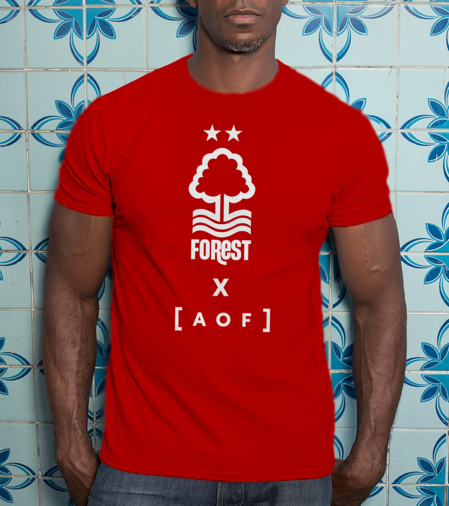 Forest X AOF Nottingham Collaboration Two Stars T-Shirt