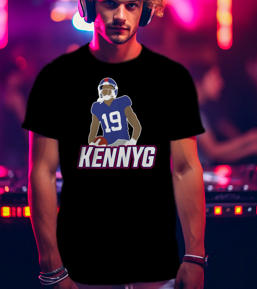 KENNYG 19 Football Player T-Shirt