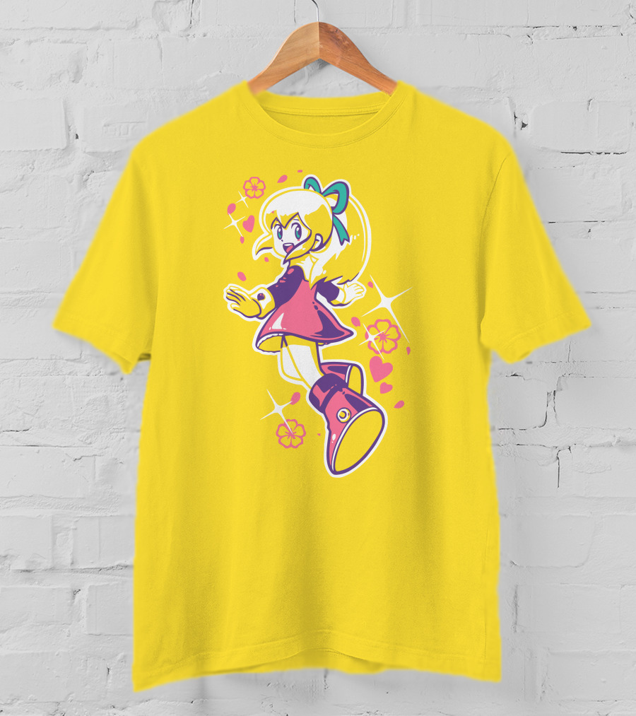 Good Luck Out There Cute Anime Girl With Flowers And Hearts T-Shirt