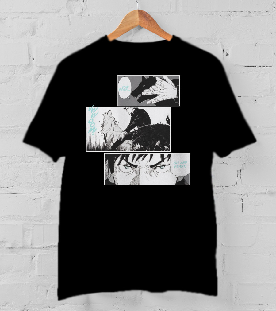 Shonen Jump Jujutsu Kaisen Megumi Divine Dogs Go And Feast T-Shirt