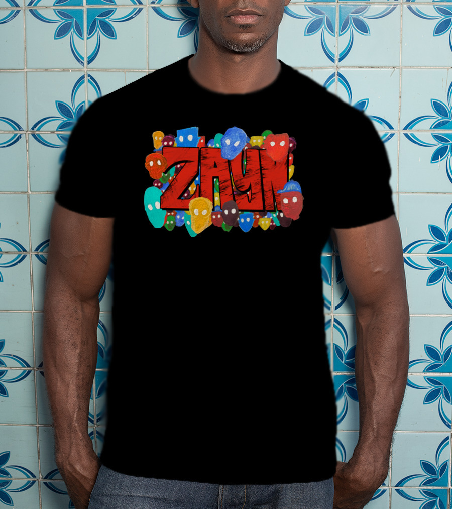 Zayn Colorful Mask Faces T-Shirt