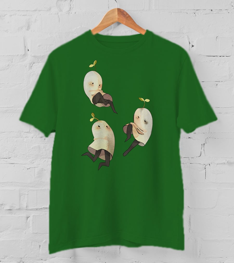 Some Silly Ghost Buddies With Sprouts And Black Tights T-Shirt