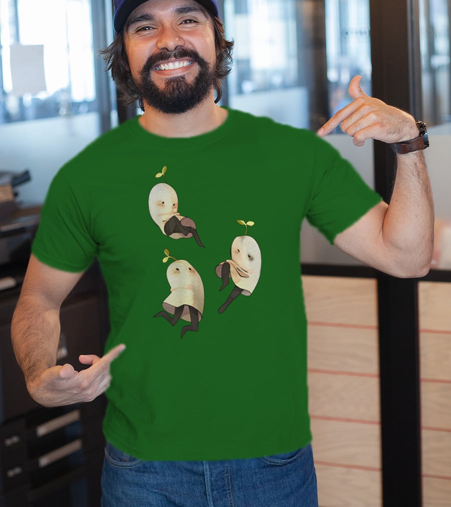 Some Silly Ghost Buddies With Sprouts And Black Tights T-Shirt