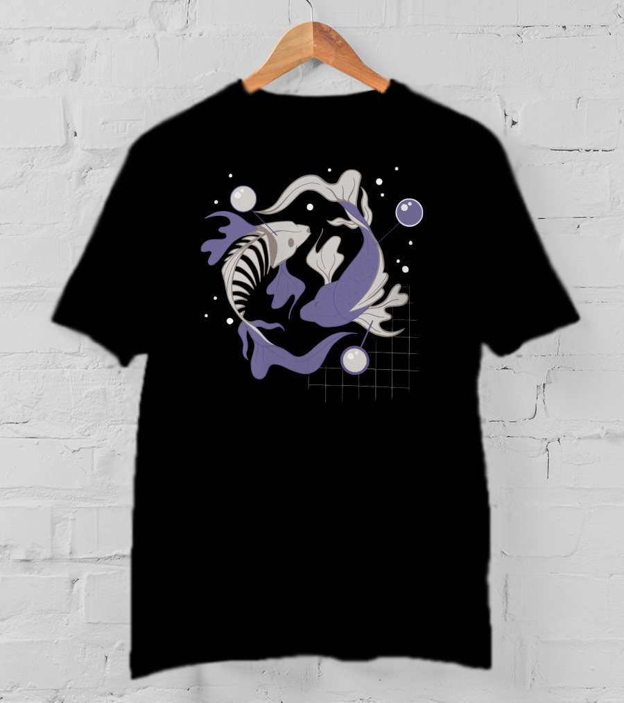 Fish Fosh Yin Yang Style Fish T-Shirt