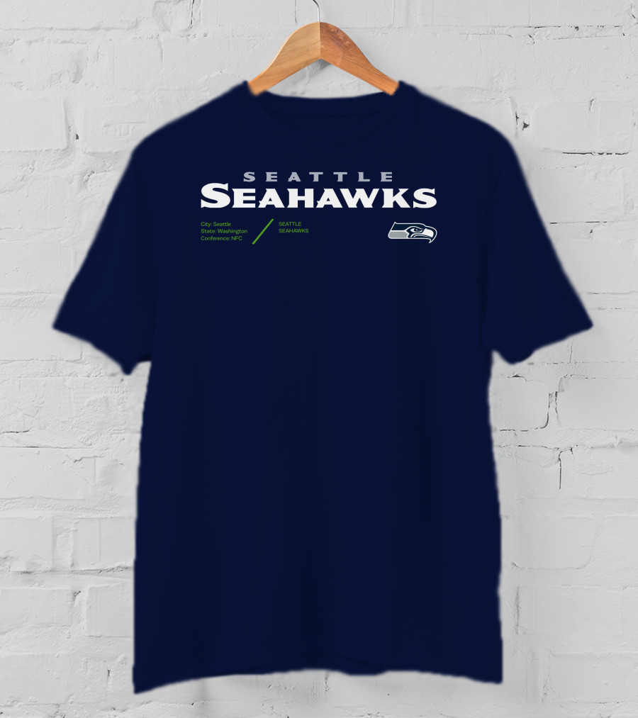 Seattle Seahawks City Seattle State Washington Conference NFC T-Shirt