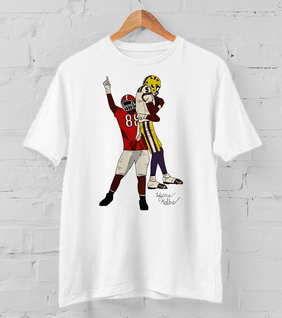 Jalen Carter Wynne Kelbie LSU Georgia Football 88 5 T-Shirt