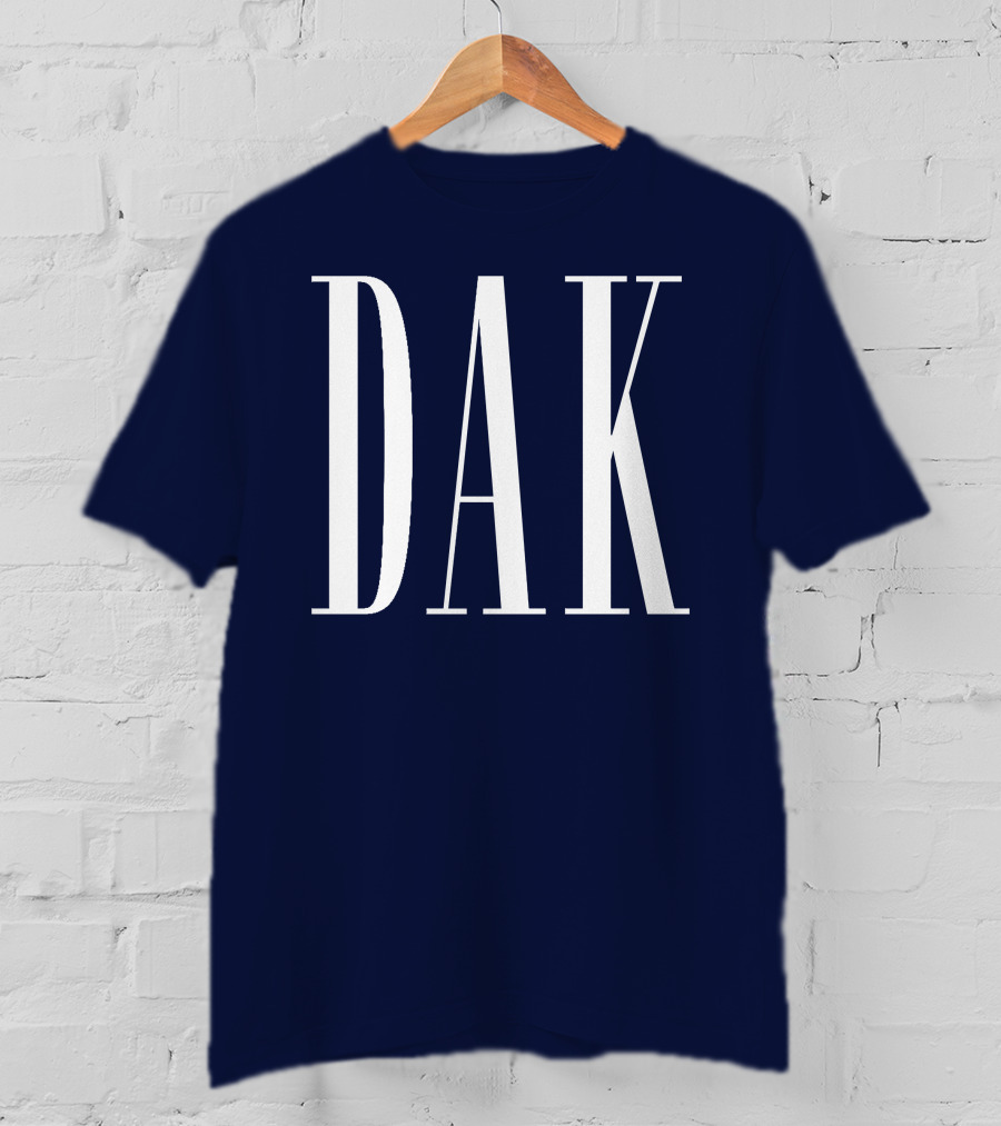 DAK Cowboys Quarterback Football Fan Gear T-Shirt