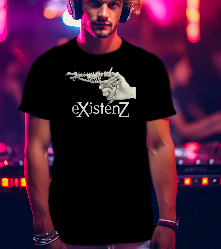 EXistenZ Bone Gun Hand Retro 90s Film T-Shirt
