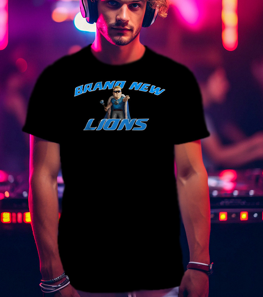 BRAND NEW LIONS Blue Cape Hero With Scepter T-Shirt