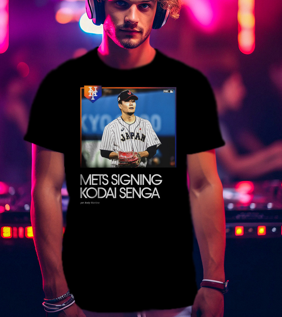 Mets Signing Kodai Senga Japan Baseball Fox MLB Andy Martino T-Shirt