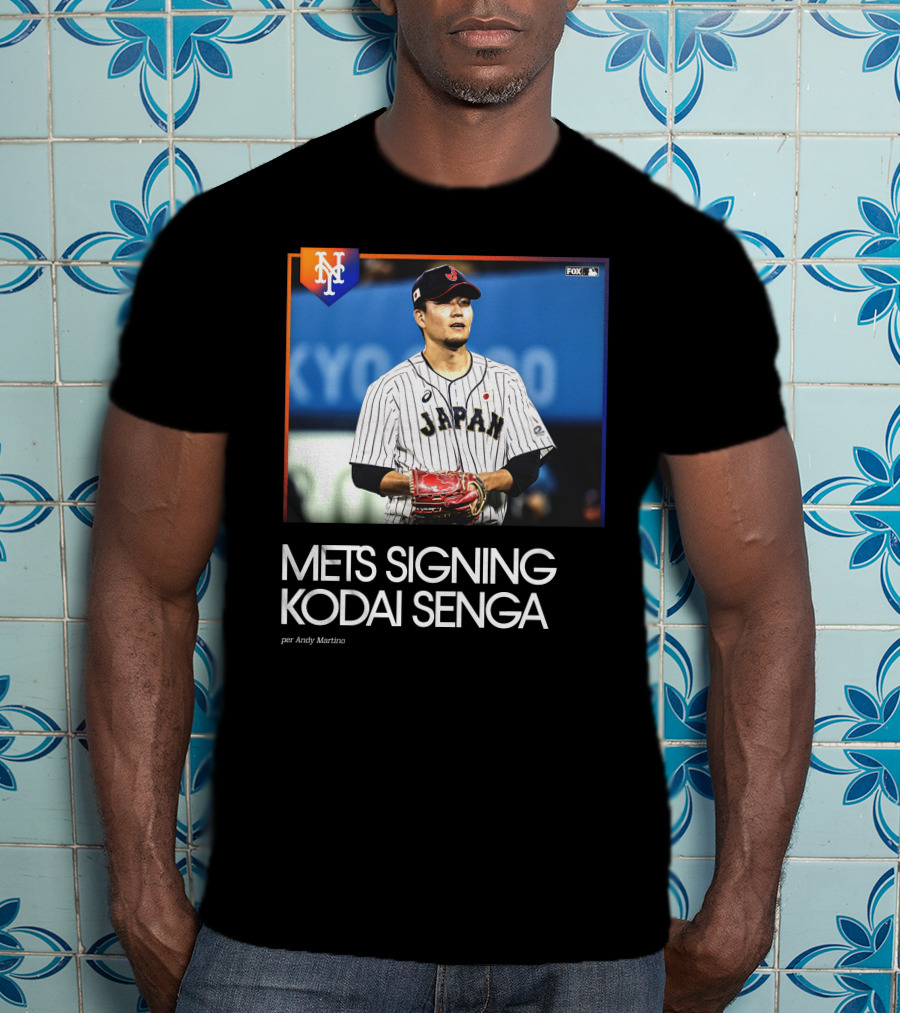 Mets Signing Kodai Senga Japan Baseball Fox MLB Andy Martino T-Shirt