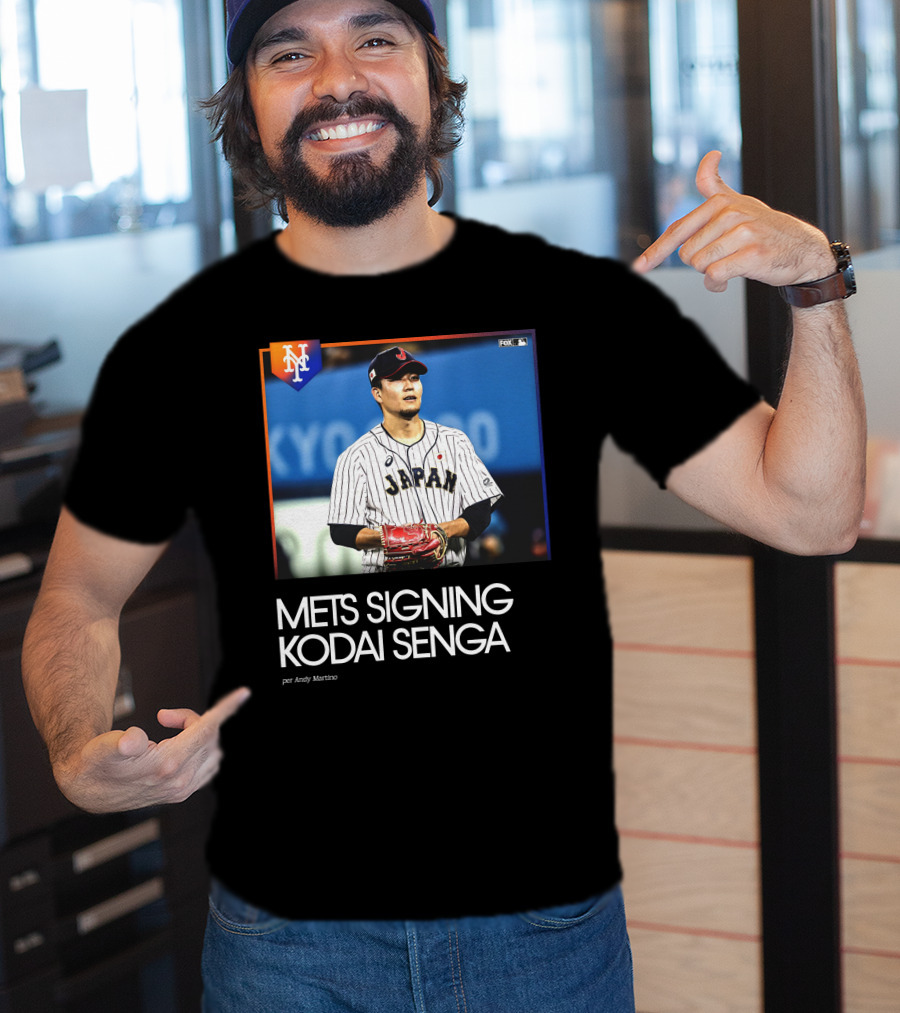 Mets Signing Kodai Senga Japan Baseball Fox MLB Andy Martino T-Shirt