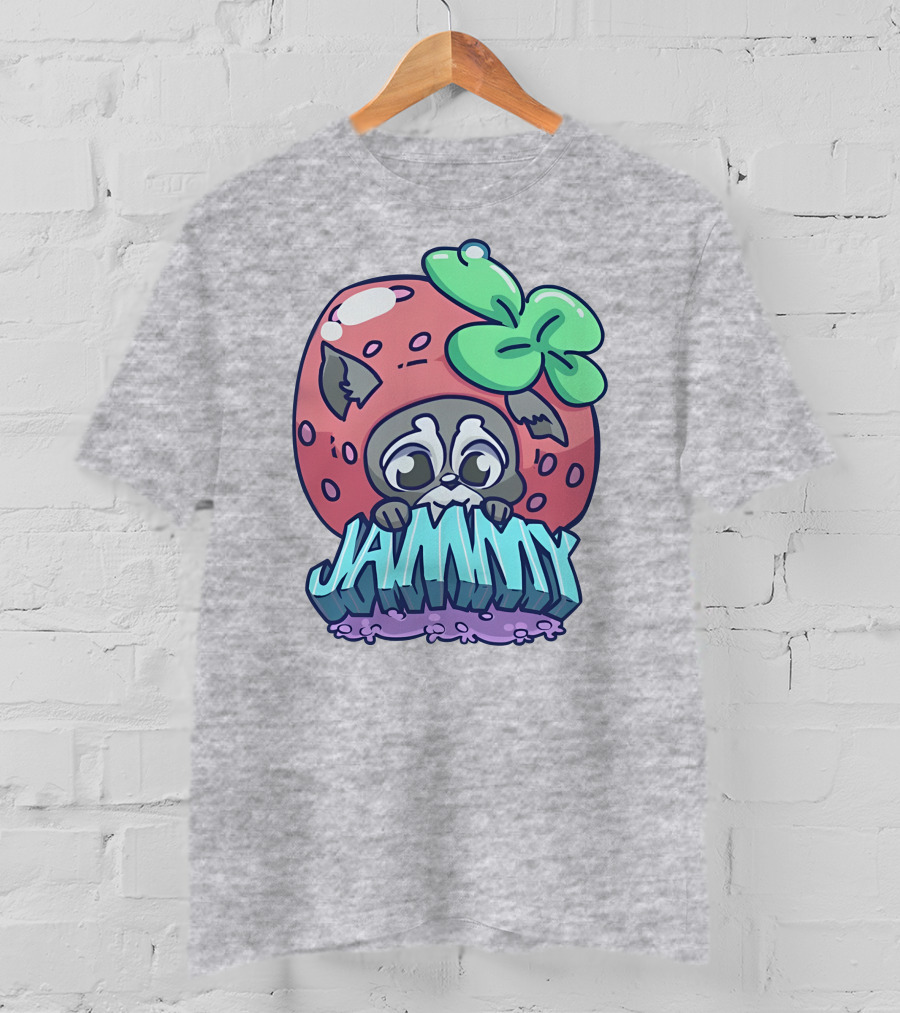 Jamplan Shop Jammin' Cute Strawberry Animal Jammy T-Shirt