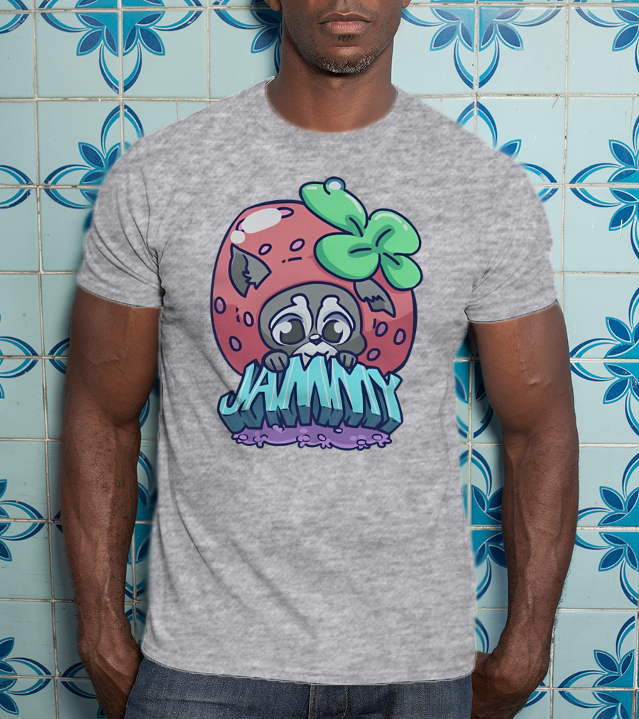 Jamplan Shop Jammin' Cute Strawberry Animal Jammy T-Shirt