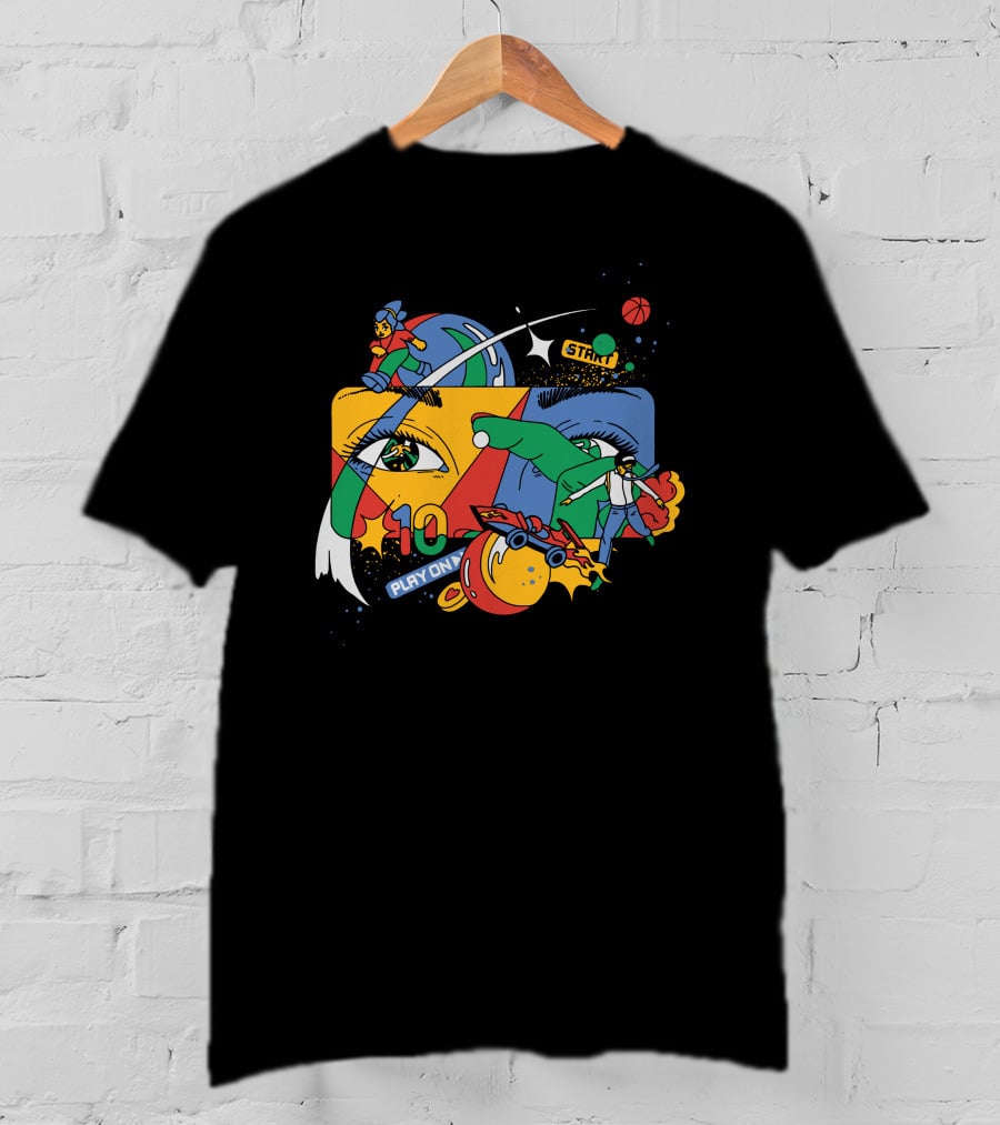 Claim A Google Play On 10 Start T-Shirt