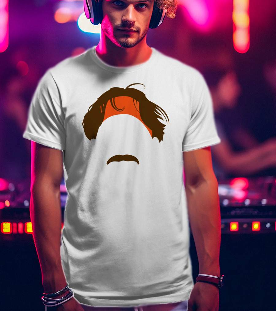 The Bvp Headband And Mustache T-Shirt