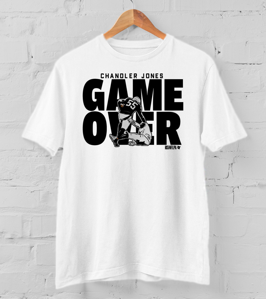 Chandler Jones Game Over NFLPA 55 Player Tackle T-Shirt