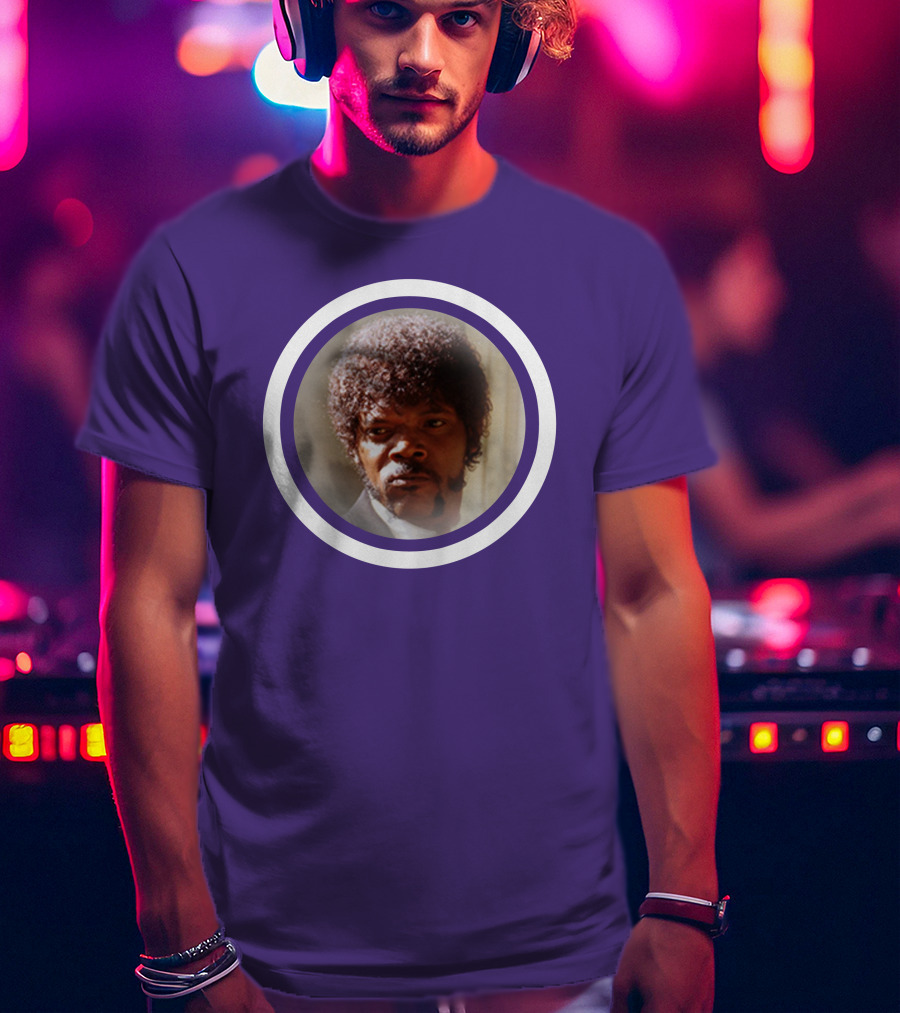 Pulp Fiction Jules Winfield Samuel L Jackson Iconic Face T-Shirt