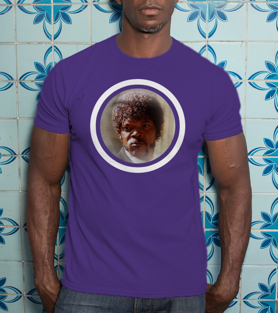 Pulp Fiction Jules Winfield Samuel L Jackson Iconic Face T-Shirt