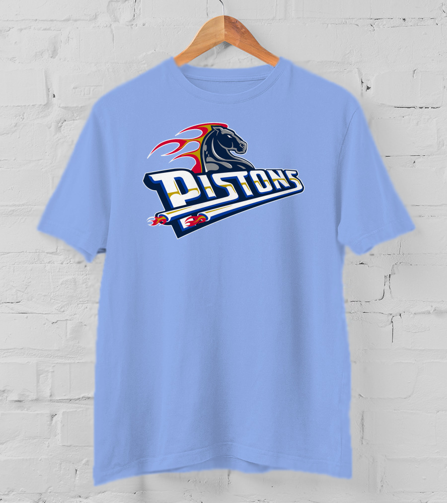 Pistons Horse Flames T-Shirt
