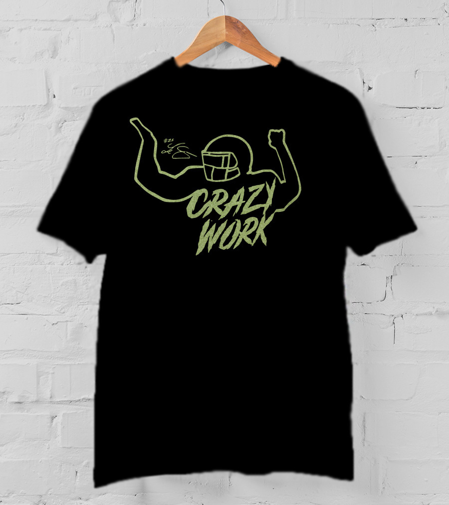 Crazy Work Football Celebration #74 T-Shirt