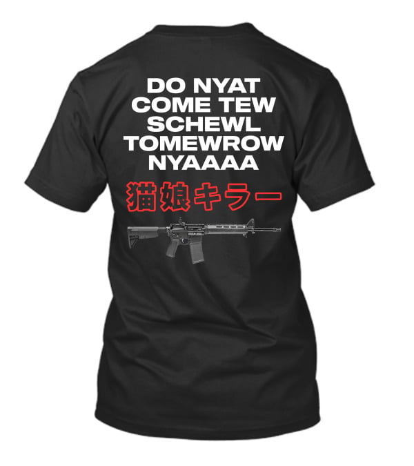 NYACTIVE Shooter Waifu Watchers Anime T-Shirt