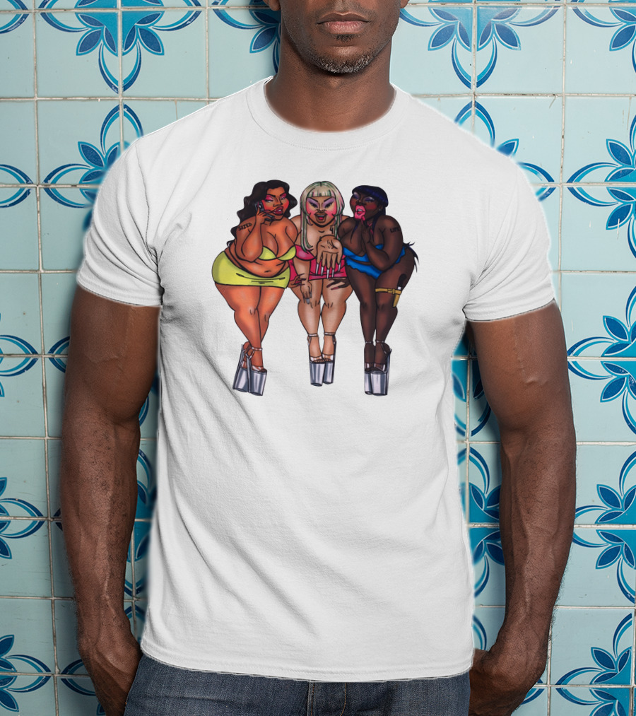 Sizedthebrand Bold Characters Trio Sized For Life T-Shirt