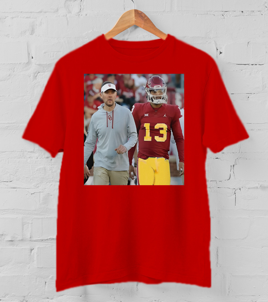 Caleb Williams And Spencer Rattler Oklahoma Football Showdown T-Shirt