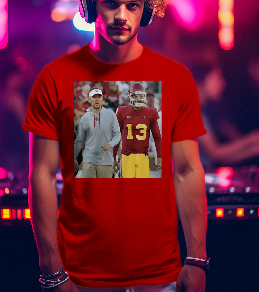 Caleb Williams And Spencer Rattler Oklahoma Football Showdown T-Shirt