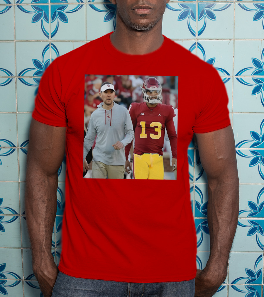 Caleb Williams And Spencer Rattler Oklahoma Football Showdown T-Shirt