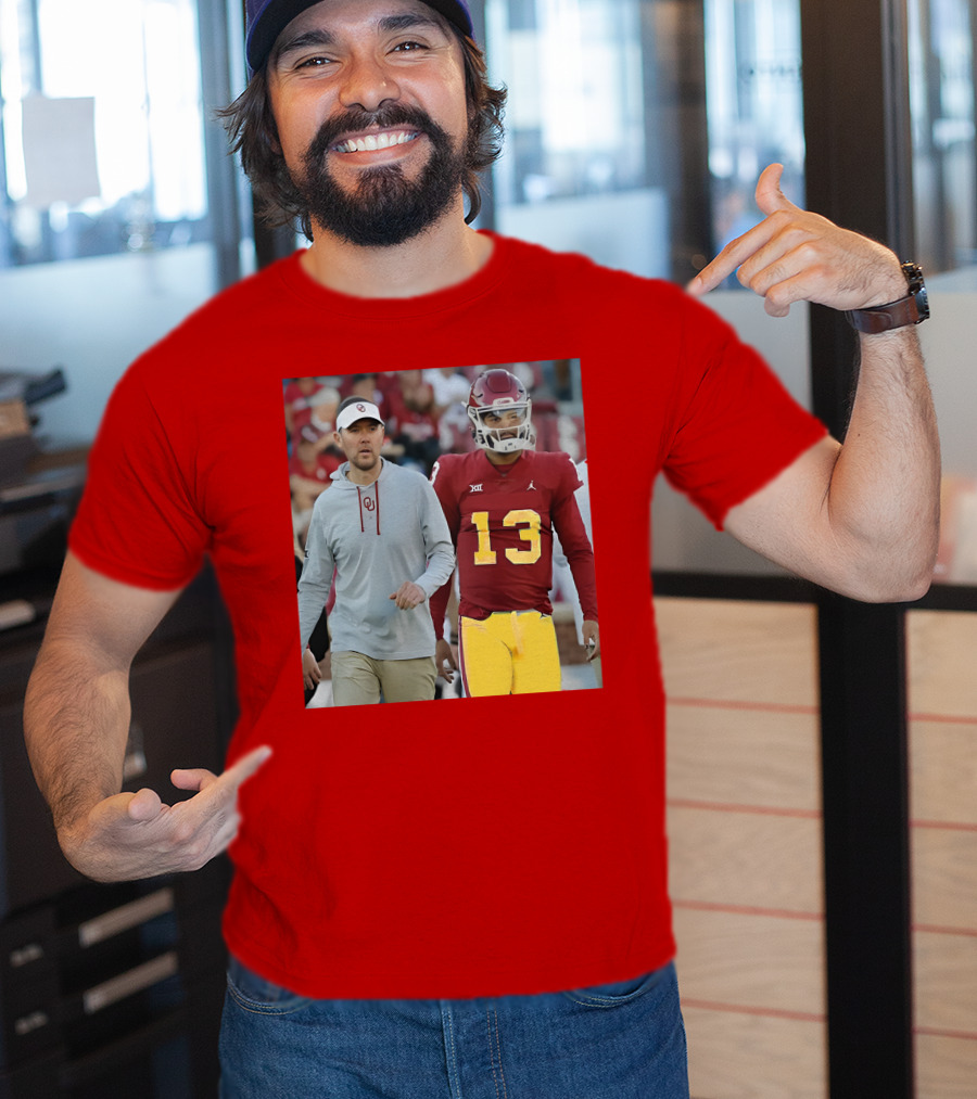 Caleb Williams And Spencer Rattler Oklahoma Football Showdown T-Shirt