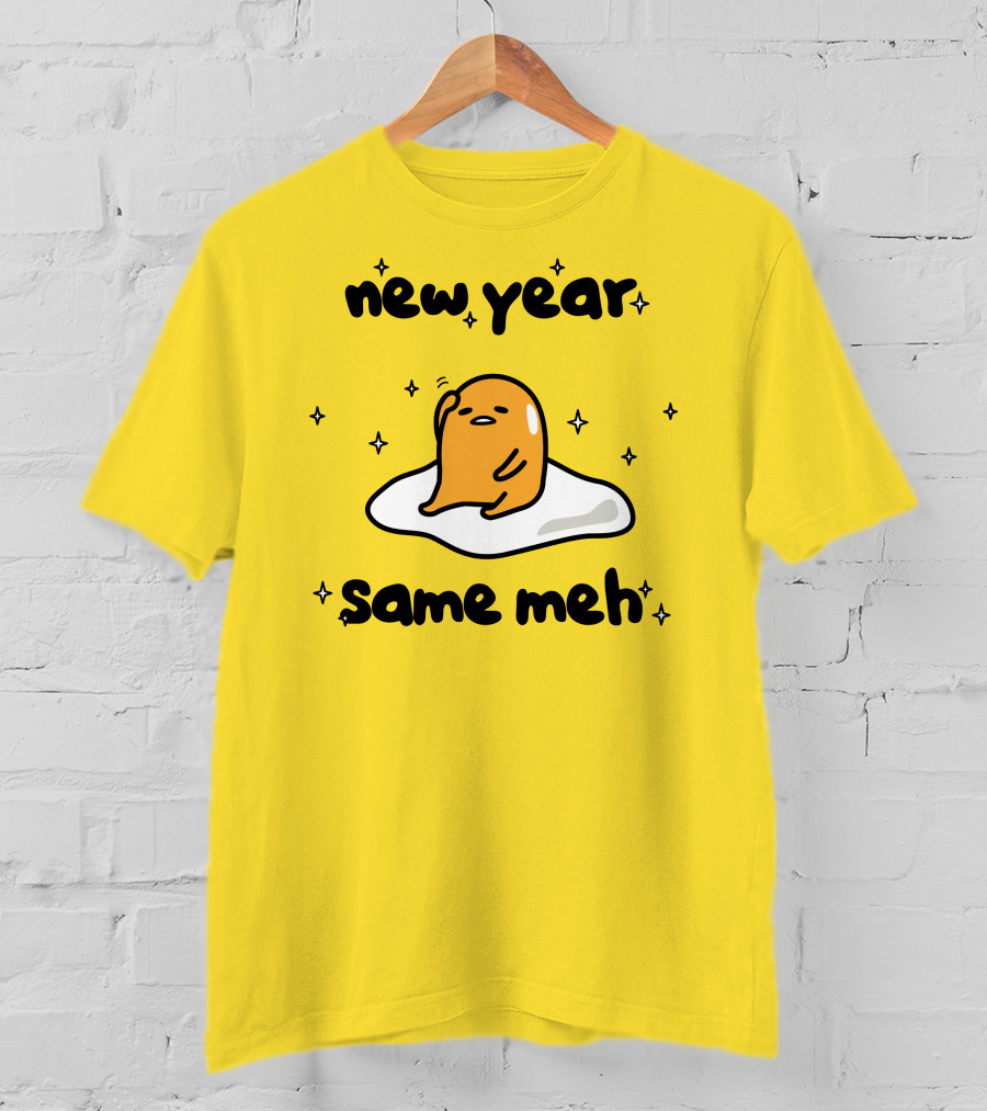 Gudetama New Year Same Meh Egg Character T-Shirt