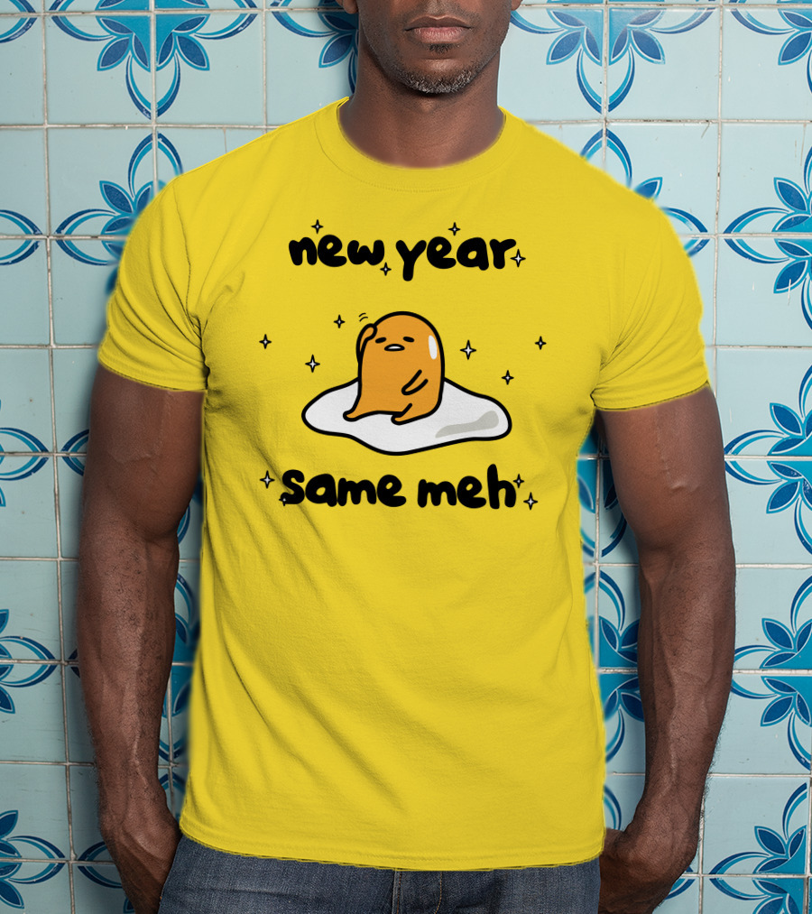 Gudetama New Year Same Meh Egg Character T-Shirt