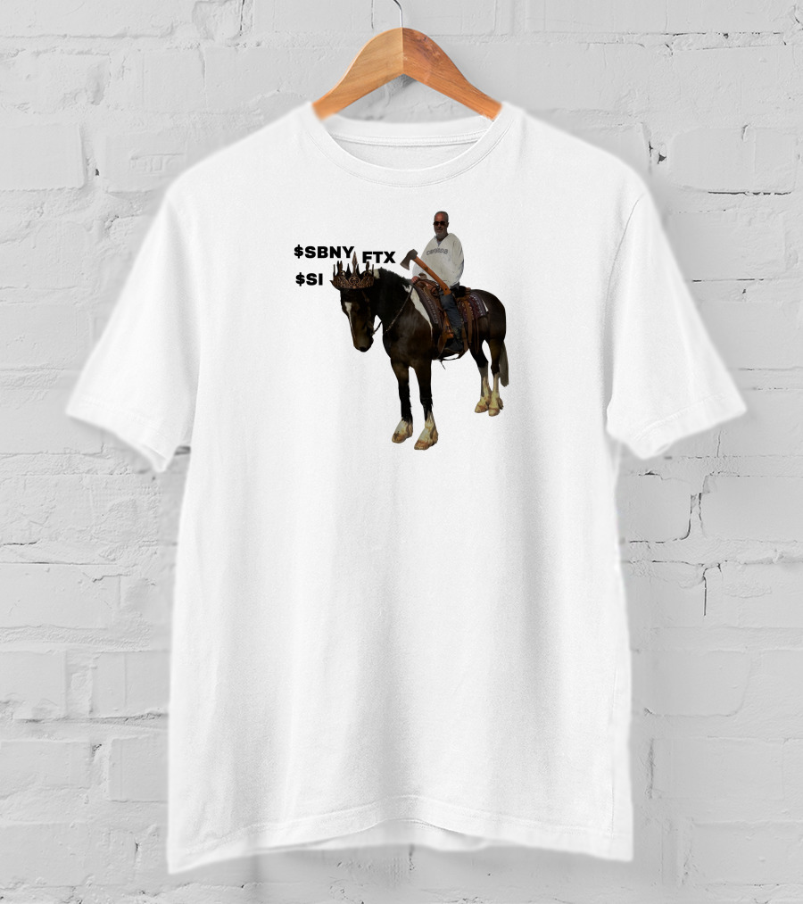 The Triple Crown $Sbny $Si Ftx Cryptocurrency Horse Rider T-Shirt