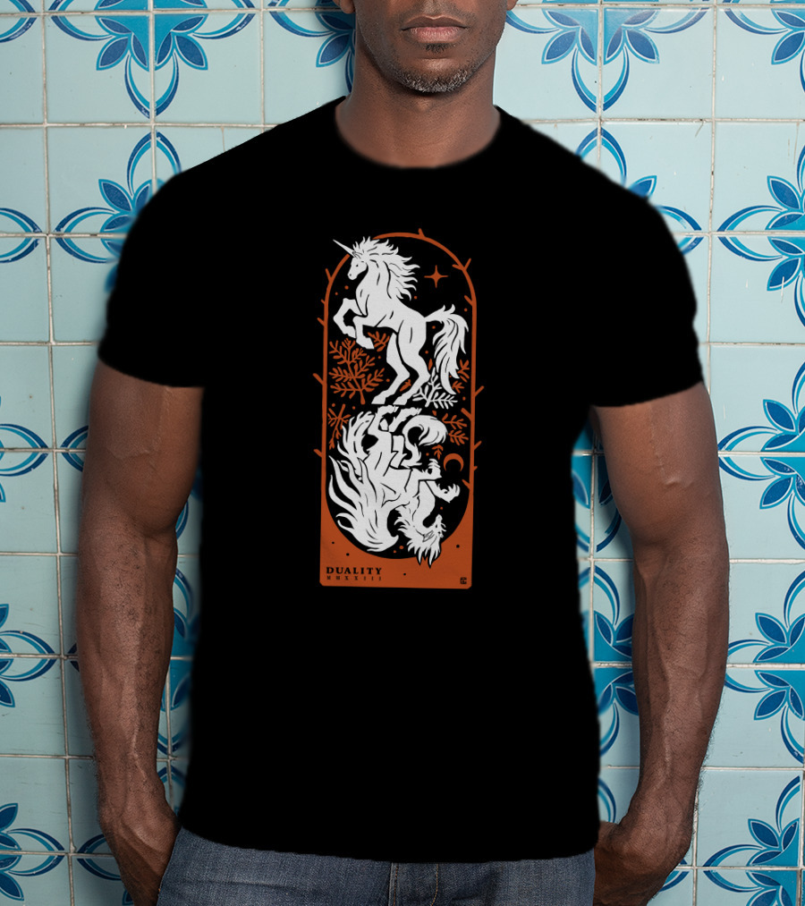 Duality Unicorn And Dragon Mystic T-Shirt