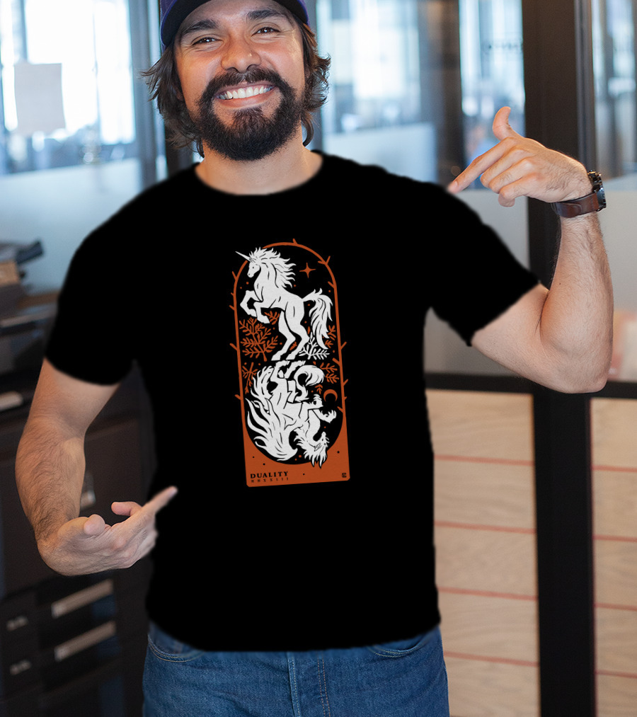 Duality Unicorn And Dragon Mystic T-Shirt
