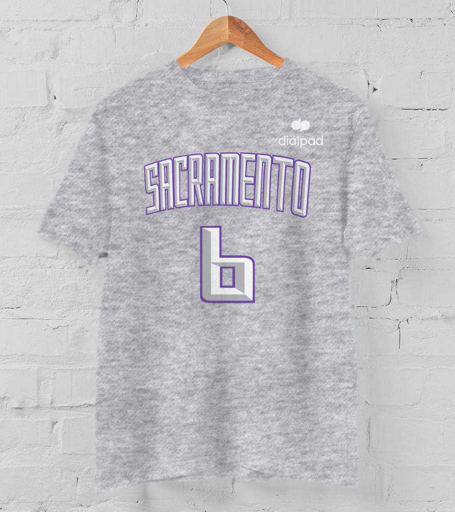 Dialpad Sacramento Basketball-Inspired Number 6 T-Shirt