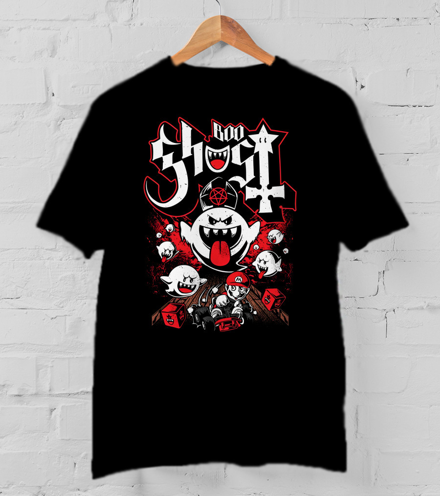 Ghost Boo Mario Kart Adventure With Papa Ghosts T-Shirt