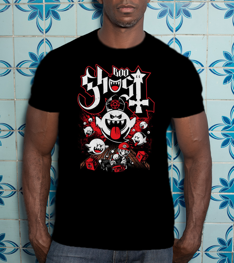 Ghost Boo Mario Kart Adventure With Papa Ghosts T-Shirt