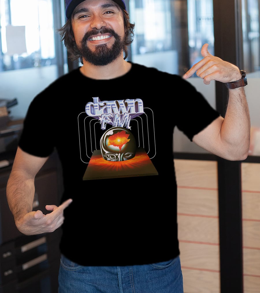 Dawn FM Surreal Orb And Geometric Energy Burst T-Shirt