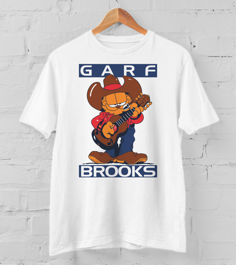 Garfield Garf Brooks Cowboy With Guitar T-Shirt