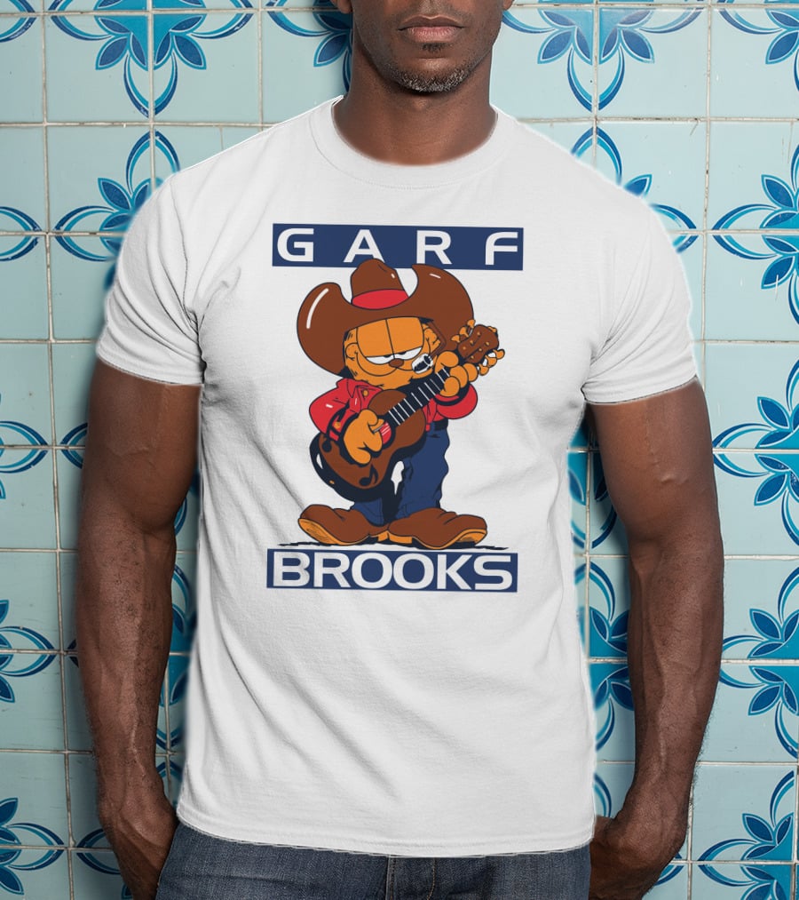 Garfield Garf Brooks Cowboy With Guitar T-Shirt