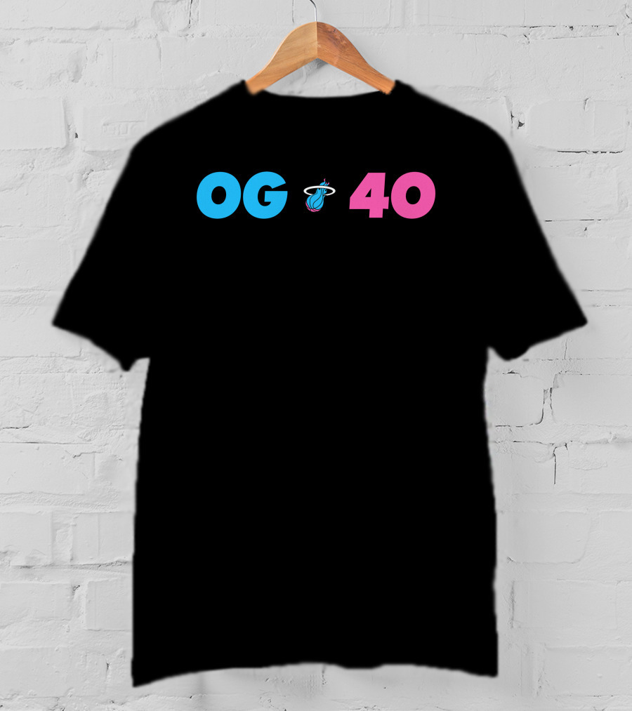 OG 40 Miami Heat Basketball T-Shirt