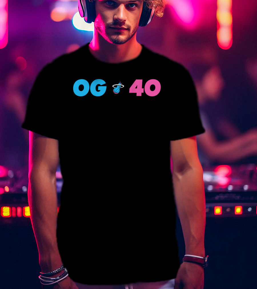 OG 40 Miami Heat Basketball T-Shirt