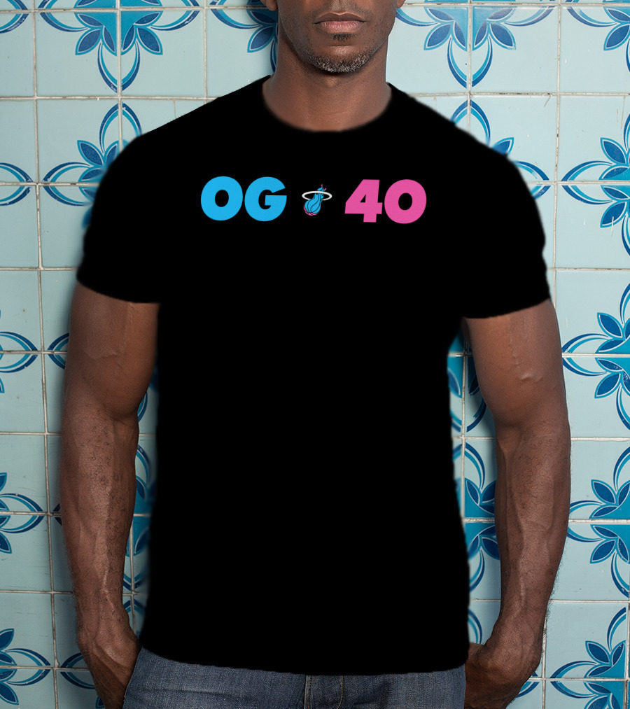 OG 40 Miami Heat Basketball T-Shirt
