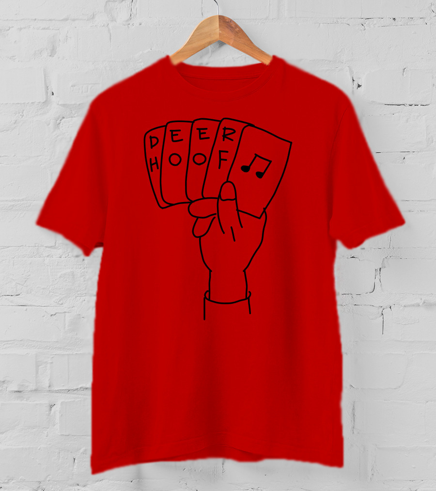 Deer Hoof Music Card Hand T-Shirt