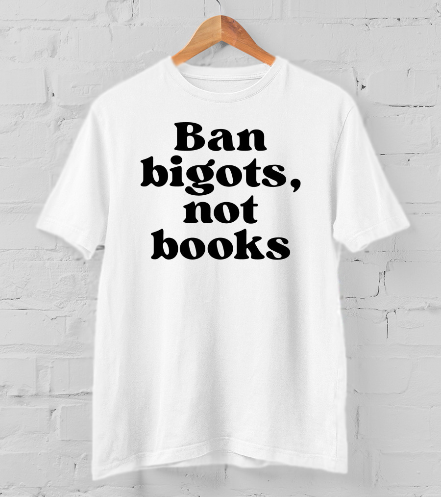 Ban Bigots Not Books Simple T-Shirt