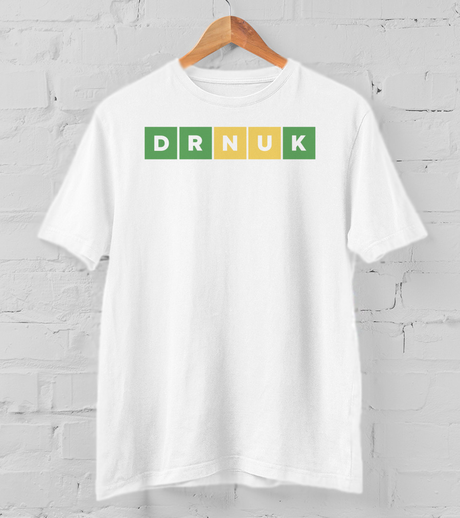 DRNUK Word Puzzle Green Yellow Blocks T-Shirt