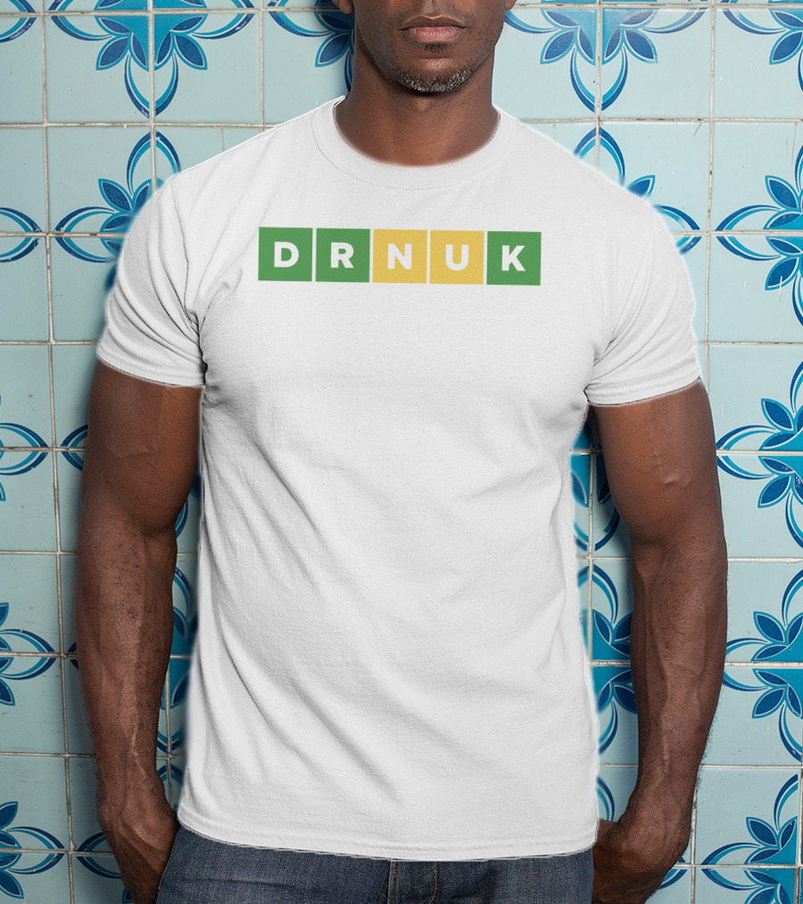 DRNUK Word Puzzle Green Yellow Blocks T-Shirt