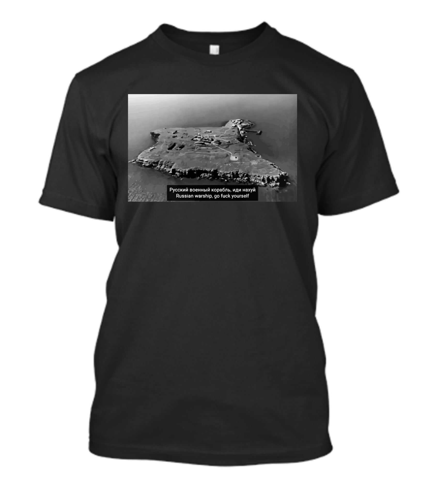 Russian Warship Go F Yourself Snake Island Iconic Phrase T-Shirt